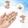 16Pcs 8 Styles UV Plating Alloy Enamel Pendants FIND-FS0002-74-3