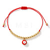 Evil Eye Brass Enamel Charm Bracelets LY1525-4-2
