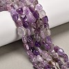 Natural Purple Rutilated Quartz Beads Strands G-P568-C08-01-1