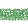 Transparent Electroplate Glass Beads Strands LS-GLAA-F029-4mm-A24-1