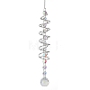 Spiral Alloy Hanging Ornaments HJEW-Q012-01C-1