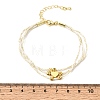 Polyester Multi-Strand Bracelets FB-CBA983F-02G-01-5