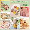 Square Folding Cardboard Kraft Paper Packing Drawer Boxes with Clear Plastic Cover CON-WH0100-57C-5