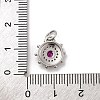 Brass Micro Pave Cubic Zirconia Charms KK-U033-22P-01-3