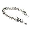 Iron Wheat Chain Bracelets BJEW-S122-01-1