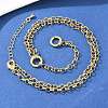 Brass Rolo Chain Y Lariat Necklaces NJEW-H087-04G-2