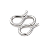 304 Stainless Steel S-Hook Clasps STAS-Z048-06P-02-2