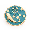 Alloy Enamel Brooches JEWB-S011-088-NR-1