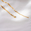304 Stainless Steel Y-Shaped Snake Chain Lariat Necklaces for Women FZ8531-5