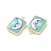 Printed Alloy with Acrylic Pendants AL-CBAE25B-02B-G-3