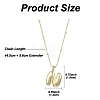 1Pc Initial Letter Brass Pendant Necklaces NJEW-YW0001-24N-2