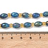 Electroplated Natural Druzy Geode Crystal Beads Strands G-G459-03B-07-4