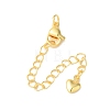 Rack Plating Brass Ends with Chain and Lobster Claw Clasps KK-F873-05G-1