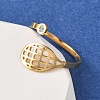 304 Stainless Steel Cuff Open Rings LS-RJEW-D337-01D-G-1
