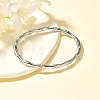 304 Stainless Steel Bamboo Joint Hinged Bangle JB757A-2