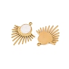 304 Stainless Steel Enamel Pendants STAS-K293-28G-01-2