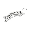 304 Stainless Steel Cuff Earrings for Girl Women Gift EJEW-B042-04P-A-3
