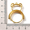 Alloy Open Back Bezel Pendants PALLOY-I223-09G-3