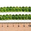 Baking Paint Transparent Glass Beads Strands DGLA-N005-12B-4