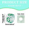 50Pcs Acrylic European Beads MACR-TADJ0001-13G-5