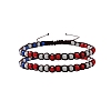 Adjustable Glass Seed Braided Bead Bracelets PW-WG3908F-01-1