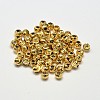 Rack Plating and PVD Vacuum Plating Brass Corrugated Round Spacer Beads X-KK-I600-4mm-G-RS-2