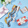 2Sets 2 Styles Polyester Flower Printed Ribbon OCOR-CY0004-52-4