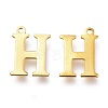 PVD Vacuum Plating  304 Stainless Steel Charms STAS-H112-H-G-2