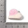 Flocking Opaque Resin Pendants RESI-G123-01U-3