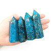 Point Tower Dyed & Heated Natural Blue Aventurine Home Display Decoration PW23030678501-1