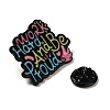 Black Zinc Alloy Brooches JEWB-M030-02D-EB-2