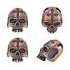 4Pcs Brass European Beads KK-OC0001-79R-1