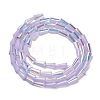 Baking Painted Glass Beads Strands DGLA-D001-03B-2