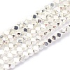 Electroplate Non-magnetic Synthetic Hematite Beads Strands G-L485-10B-S-1
