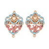 Alloy Enamel Cabochon Connector Settings AL-CBA8479-04KCG-1