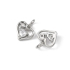 SHEGRACE Valentine's Day Brass Clear Cubic Zirconia Charms XGRQ3P305-595P-2