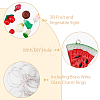 DIY 3D Imitation Food Wine Glass Charm Making Kit DIY-FH0005-53-4