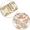 Flat Ethnic Style Embroidery Polyester Ribbons OCOR-WH0067-86C-5