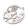 304 Stainless Steel Pendants STAS-F367-07P-2