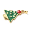 Christmas Brass Micro Pave Cubic Zirconia Pendants LS-KK-K305-07C-02-2
