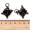 Natural Mixed Gemstone Merkaba Star Pendants G-C144-01R-4