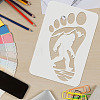 PET Hollow out Drawing Painting Stencils Sets DIY-WH0172-828-3