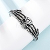 316 Surgical Stainless Steel Cuff Bangles BJEW-C142-01E-AS-1