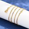 Long-Lasting Plated Brass Box Chain Necklaces X-NJEW-K112-03G-NF-2