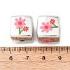 Printed Plating Acrylic Beads AC-CBA655C-17B-3
