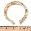 Iron Multi-strand Snake Chain Cuff Bangles for Women BJEW-P390-01C-G-3