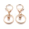 Alloy Keychain Clasp Findings X-IFIN-F151-02G-2