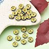 Brass Grade A Rhinestone Spacer Beads RSB038NF-14G-4