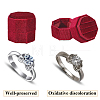 Velvet Cover Plastic Couple Ring Box VBOX-WH20003-001F-5