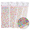4 Sheets 4 Styles Acrylic Self Adhesive Stickers DIY-GF0014-71A-6